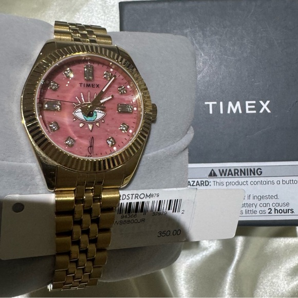 Timex x Jacquie Aiche evil eye Gold Watch with Eye Motif - Picture 12 of 12